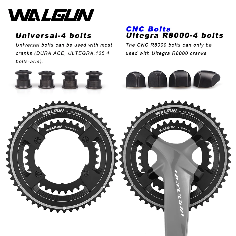 ULTEGRA FC-R8000 105 R7000 CHAINRING 110BCD 4-BOLT ROAD BIKE CHAIN RING 50T-34T 52T-36T 53T-39T DOUBLE BICYCLE CRANKSET PARTS