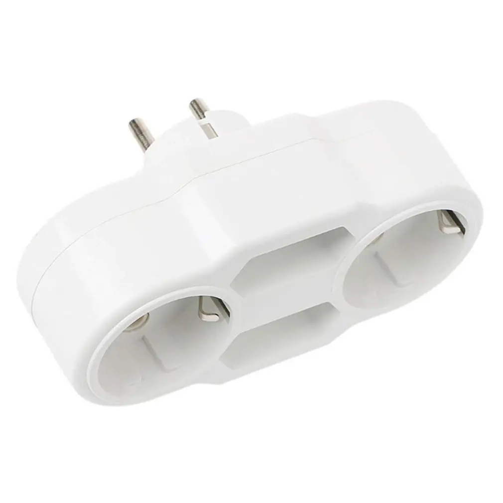 Triple Plug Protective Contact Multiple Plug Power Distribution Adapter EU to Russian Conversion Socket power strip dropshipping