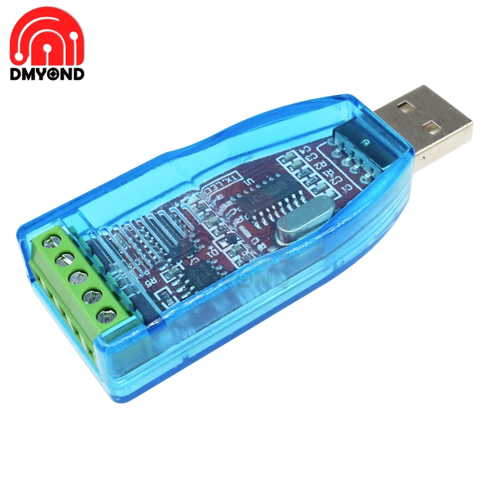 New Industrial USB To RS485 RS422 Converter Upgrade Protection RS485 Converter V2.0 Standard RS-485 A Connector Board Module