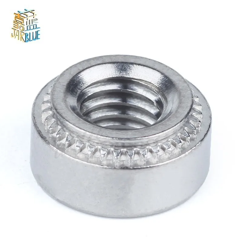 50Pcs M2.5 M3 M4 M5 Slab Thickness 1.0/1.4mm Zinc Plated Rivnut Self-Clinching Inserting Nutsert Press Rivet Nut