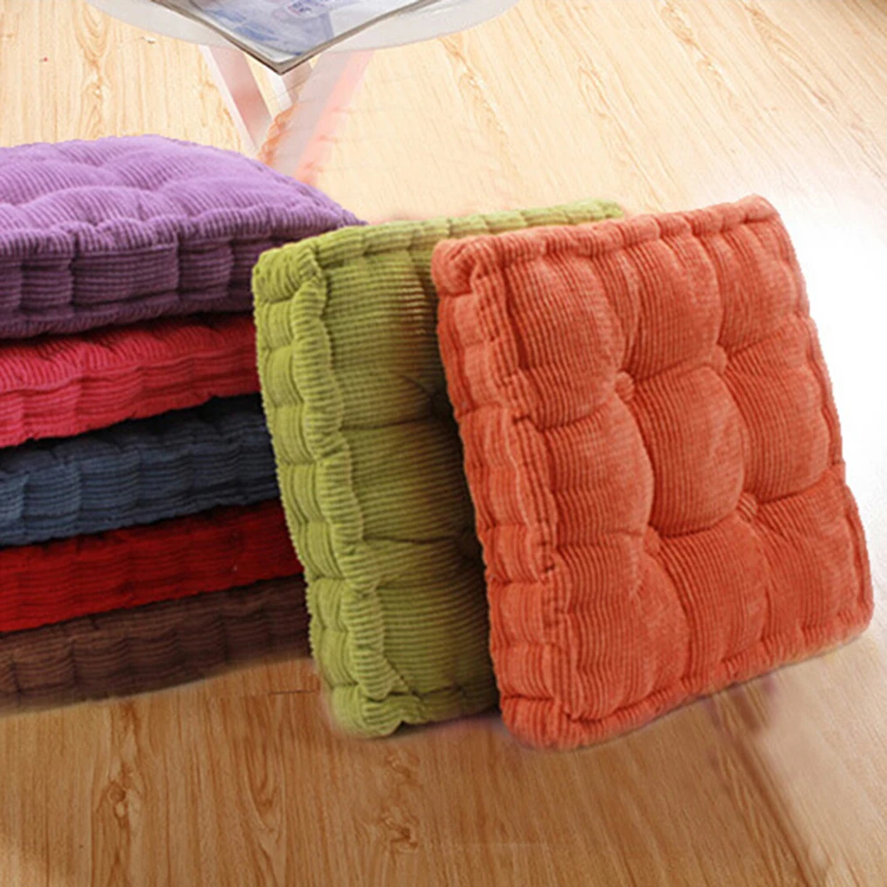 Thickening Anti-skid Cotton Chair Cushion Tatami Seat Pad Soft Office Chair Cushions Car Sit Mat Winter Cushion Throw Pillow