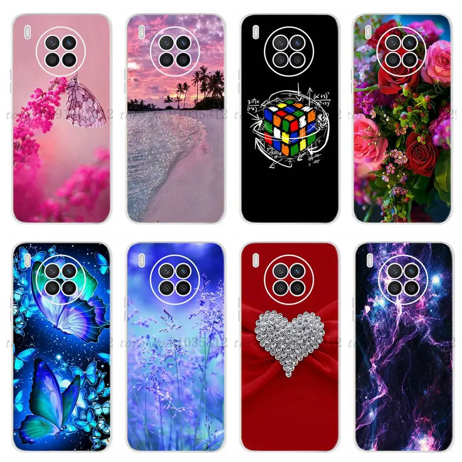 For Honor 50 Lite Case Cute Cover For Huawei Nova 8i 8 i Phone Case 2021 Soft Bumper For Nova8i NEN-L22 Honor50 Lite Funda Coque