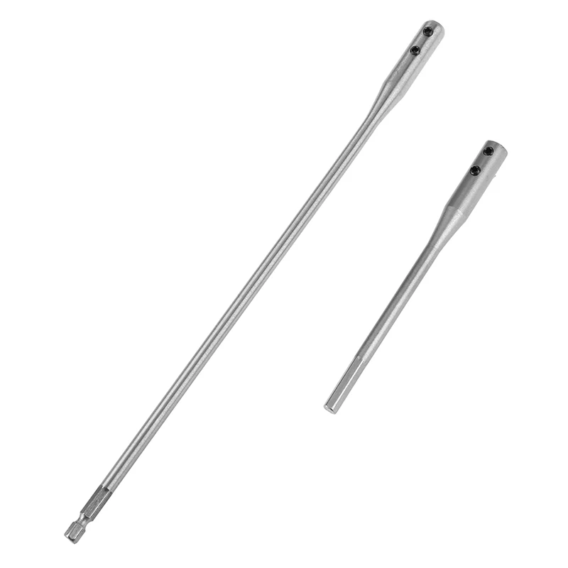 1pc 150mm/300mm/150mm + 300mm barra de extensão conjunto 6 "12" hex chave broca broca extensão barra paddle bits