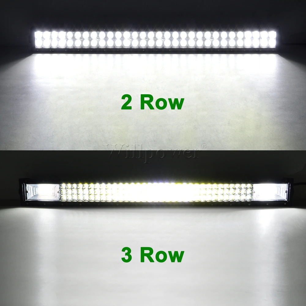 Offroad Car Roof Lights 32 42 52 inch Straight LED Work Light Bar For Jeep Chevy 4runner Truck 4x4 Lightbar SUV LED Bar Light