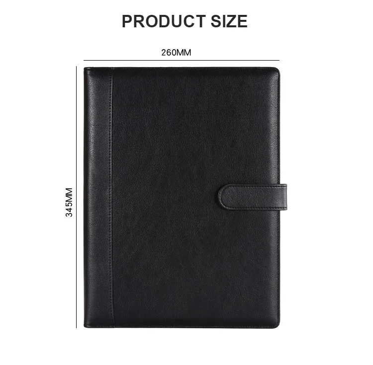 A4 Multifunction File Folder Business Meeting Loose Leaf Calculator Charging Cable Storage Manager Folder Storage Office Supply