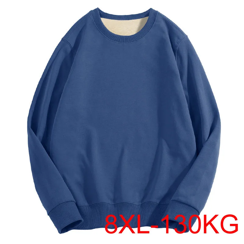 

Осенне-зимние мужские толстовки 5XL, 6XL, 7XL, обхват груди 138 см