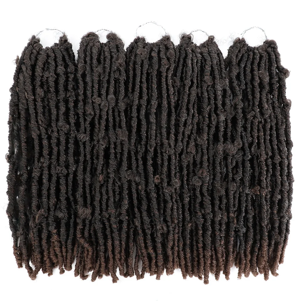 Vlinder Locs Gehaakte Vlechten Haar 14 ''18'' Verontruste Faux Locs Haak Hair 16Strands/Pack Locs Pre-Twist Vlechten Faersa