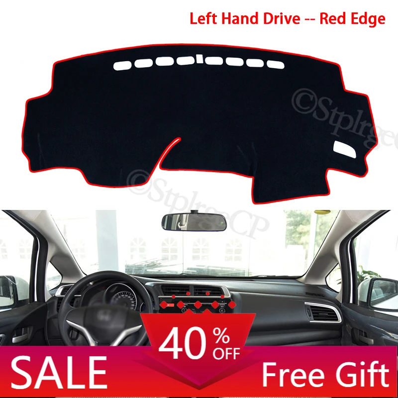 

for Honda Fit Jazz 2014~2019 Anti-Slip Mat Dashboard Cover Pad Sunshade Dashmat Protect Carpet Accessories GK5 2016 2017 2018