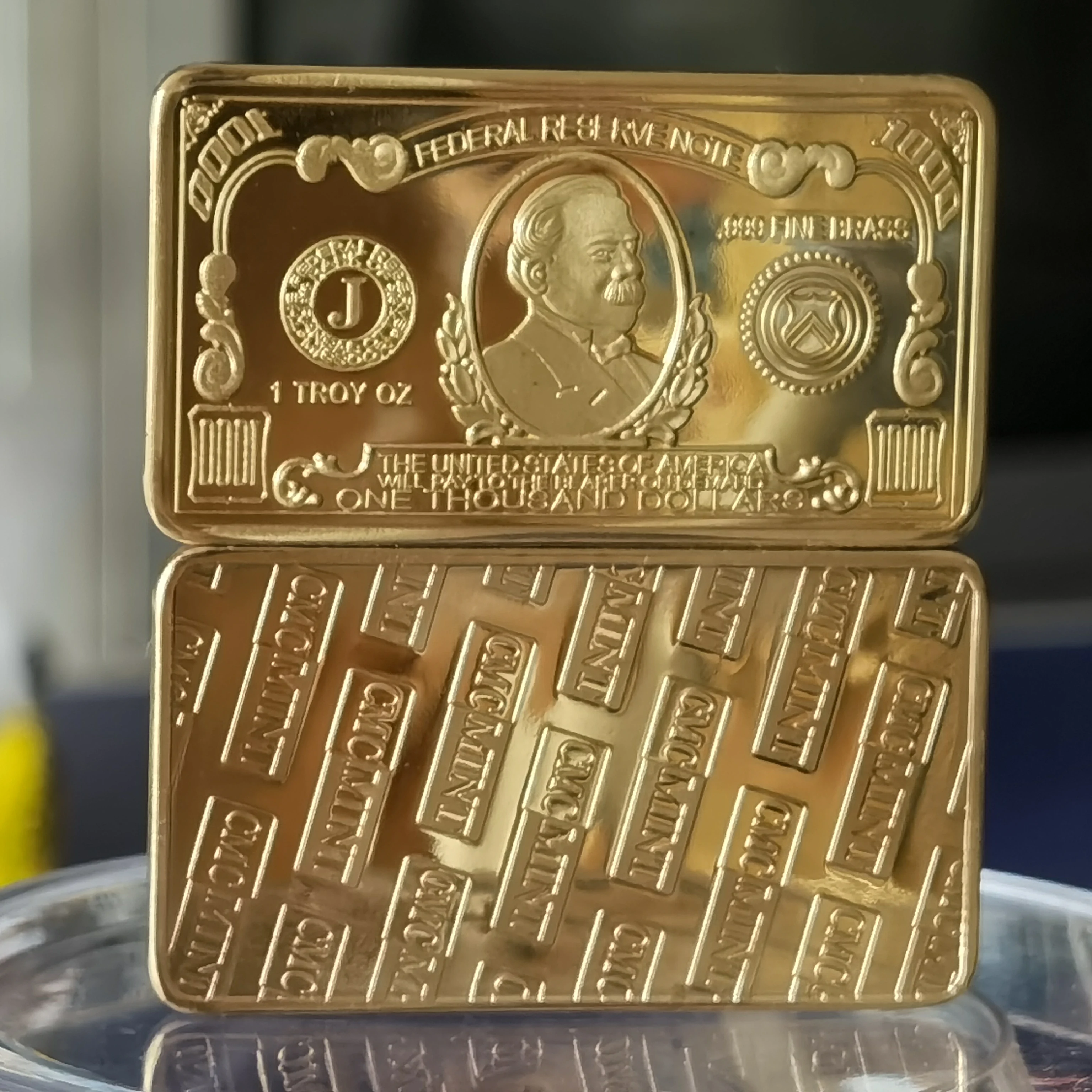 2021 New Product 1 TROY OZ $1000 BRASS USA BILL B45B