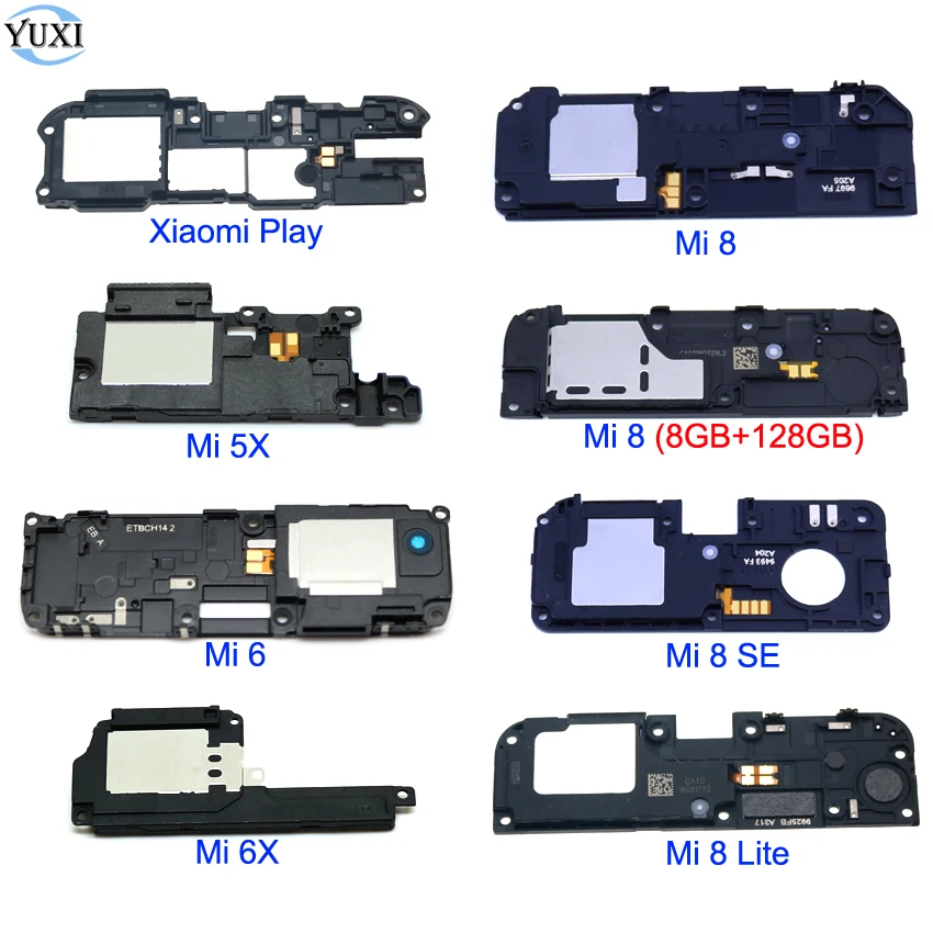 YuXi For Xiaomi Mi 8 Lite Mi8 SE 6X 6 5X Play Loudspeaker Loud Speaker Buzzer Ringer Flex Cable Replacement Parts