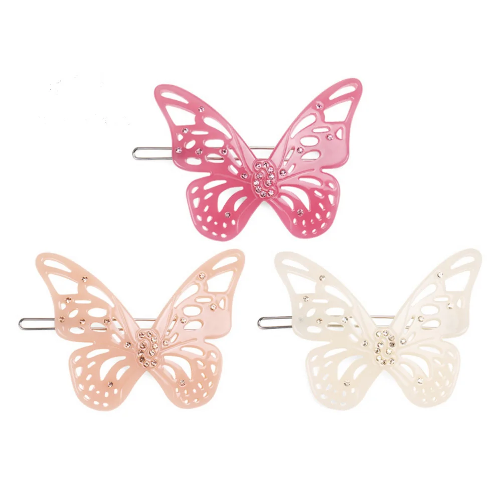 

2pcs Butterfly Hair Accessory, Handmade Hair Pin Comb for Women Girls Beauty Hair Ornament Jewelry for Tiara Office Career