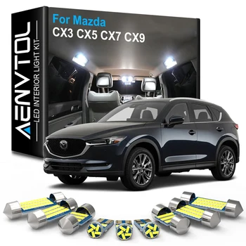 AENVTOL-Canbus para Mazda, accesorios de luces interiores LED para Mazda CX3, CX5, CX7, CX9, CX 3, 5, 7, 9, 2007, 2010, 2011, 2015, 2016, 2017, 2018