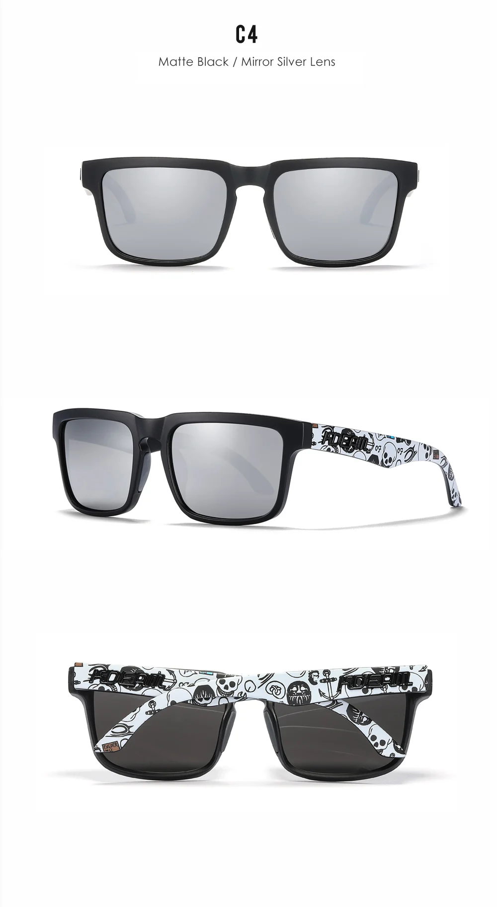 KDEAM männer Polarisierte Sonnenbrille Angeln Lebensstil Gespiegelt Farbe Blockieren Sonnenbrille Frauen Legende Platz Sonnenbrille Mit Box – Detail 26