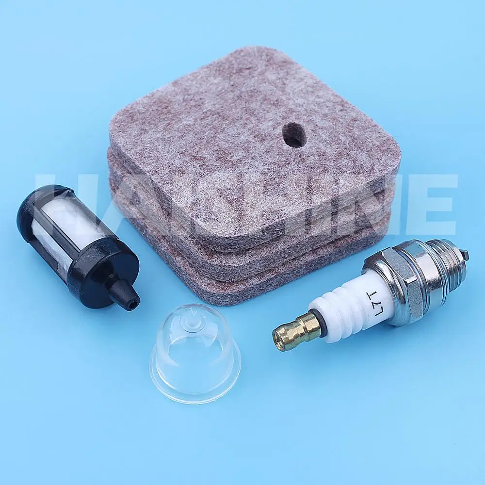 Filtro de ar de Combustível Vela de Ignição Kit para Stihl Fs38 Fs45 Fs46 Fs55 Km55 Hs45 Fs55r Hs45 Fc55 Aparadores Pincéis