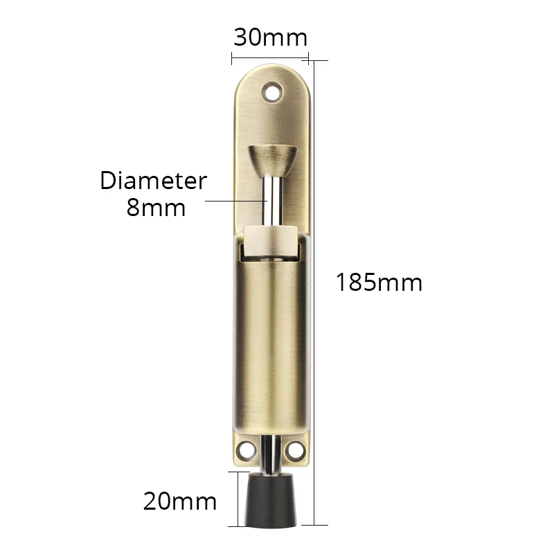 KAK Türstopper aus Zinklegierung mit fußbetriebenem Hebel, verstellbarer Kickdown-Türhalter aus Bronze, Türstopper-Hardware, Türpufferbeschläge