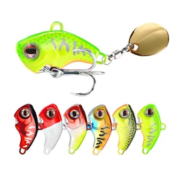 Rotativa Metal Fishing Lure, lantejoulas cauda Spinner, Sinking Iscas, Colher Crankbait, Equipamento de pesca, VIB, 9g, 13g, 16g, 22g, 1Pc