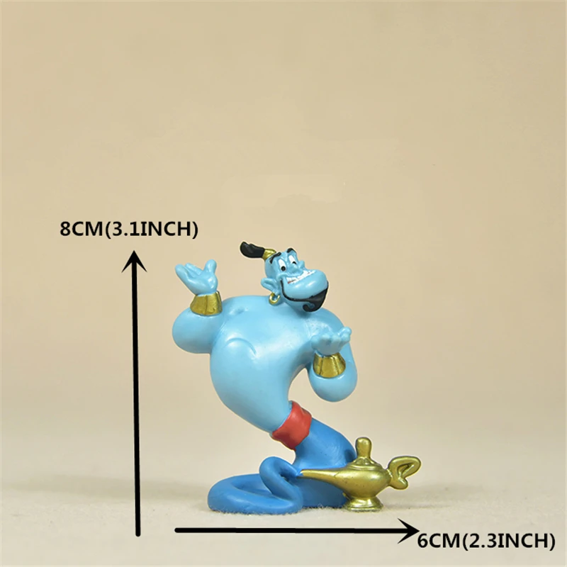 3 Inch the magic lamp PVC Action Figures Collectible Model Hot Toy for Child the best Birthday Gift Home