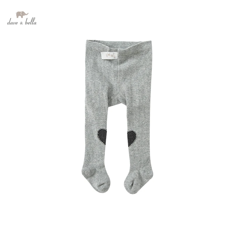 DB20147 dave bella autumn infant baby girls lolita love print leggings children fashion leggings