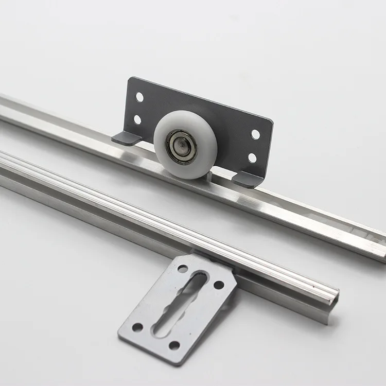 1PC Sliding Door Stainless Steel Adjustable Bearing Pulley Wardrobe Door White Nylon Single Wheel Wardrobe Hardware Accessories image 4