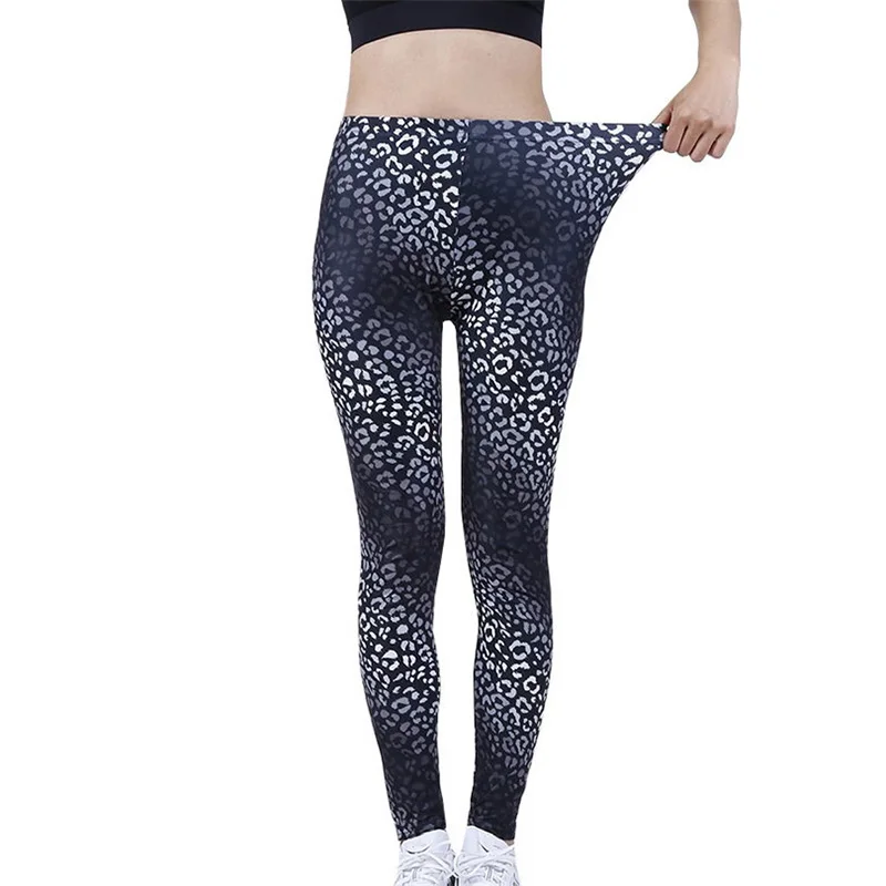 Elasticity Workout Leggings Women Leopard Print Sexy Jeggings Push Up High Waist Pants Stretchy Yoga Gym Fitness Running Trouser