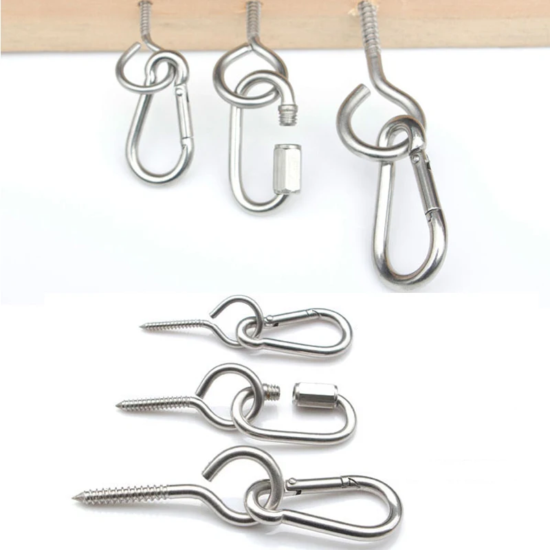 5pcs M3 M4 M5 Self-tapping Screws Sheep Eye Screw Bolt Ring Hook 304 Stainless Steel