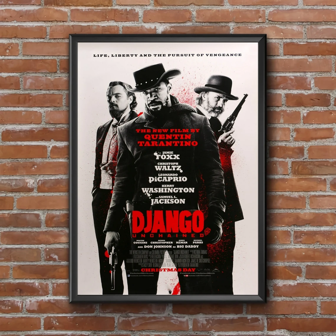 

Django Unchained Movie Poster Canvas Print Home Wall Painting Decoration (No Frame)