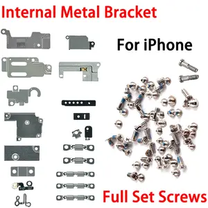 Bilashmart All Screws + Complete Small Metal Internal Bracket Shield Plate Kit iPhone 5s 6 6P 6s 6sPlus 7 7P 8 8Plus X XS XR XSMax