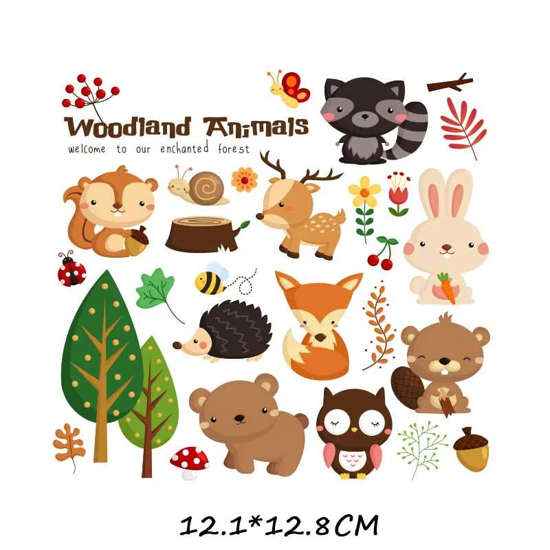 iron on transfer for clothing thermoadhesive patches stickers diy animal textile vinyl Stripes thermotransfer for baby clothes E