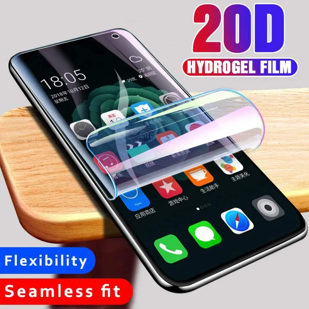 Protective Hydrogel Film For Meizu17/17 Pro/17 Aircraft Carrier Full Cover Curved Soft Screen Protector Not Tempered Glass