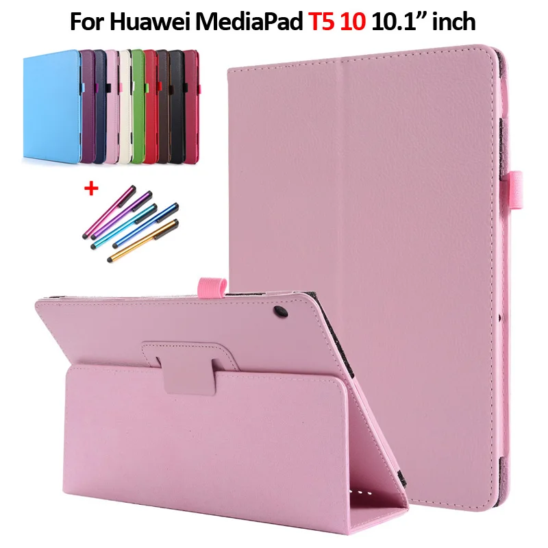 

Чехол для Huawei Mediapad T5, 10,1 дюйма, складная подставка из искусственной кожи, флип-чехол, чехол для планшета Huawei Mediapad T5 10, чехол, оболочка