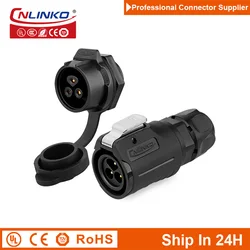 Cnlinko LP16 Aviation 3pin M16 Waterproof Solder Plug Socket Wire Joint Power Connector