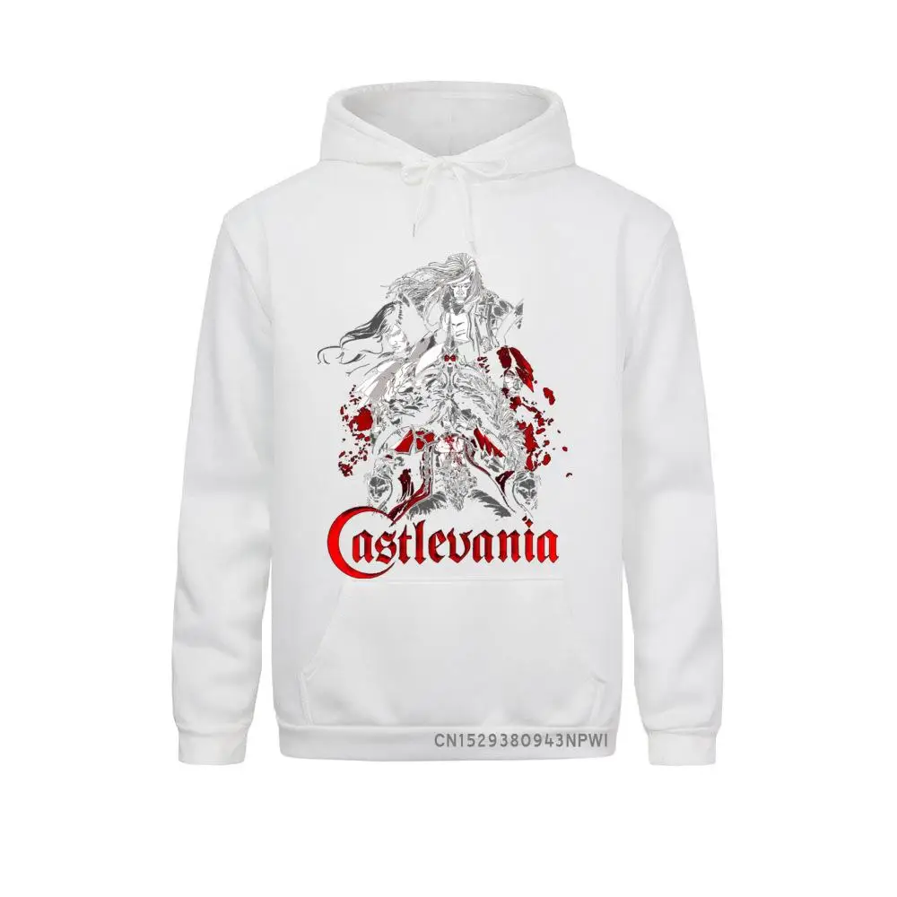 Novelty Castlevania Hoodie Men Costume Sweatshirt Vampires Horror Hunter 70s 80s Video Game Anime Long Sleeve Pullover EU Size