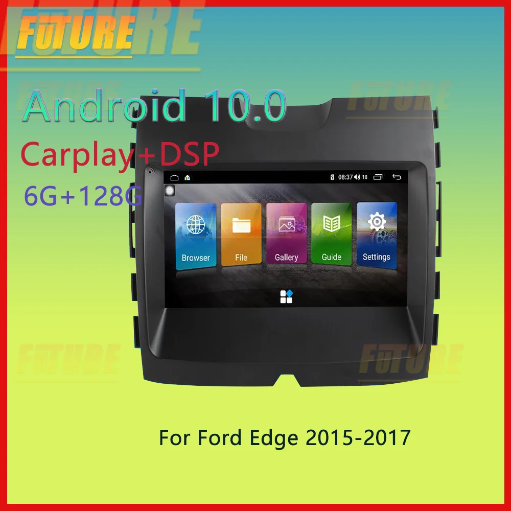 

128G Android 11,0 для Ford Edge 2015 2016 2017 автомобильный мультимедийный плеер GPS-навигация Видео Радио стерео 2 Din Carplay головное устройство