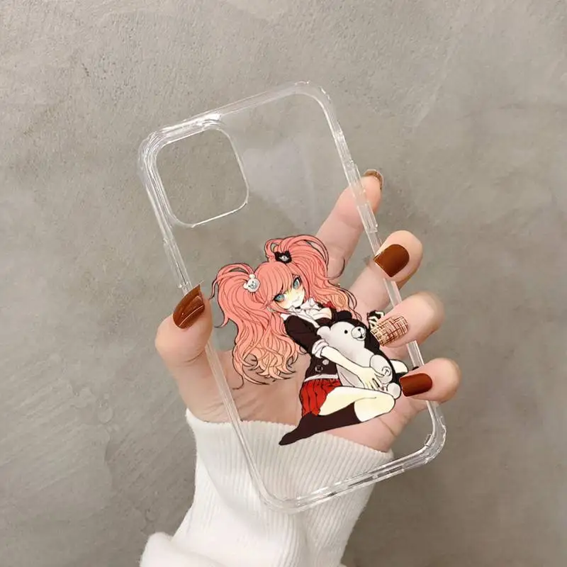 Danganronpa Junko Enoshima Monokuma Phone Case for iphone 13 11 12 pro XS MAX 8 7 6 6S Plus X 5S SE 2020 XR case