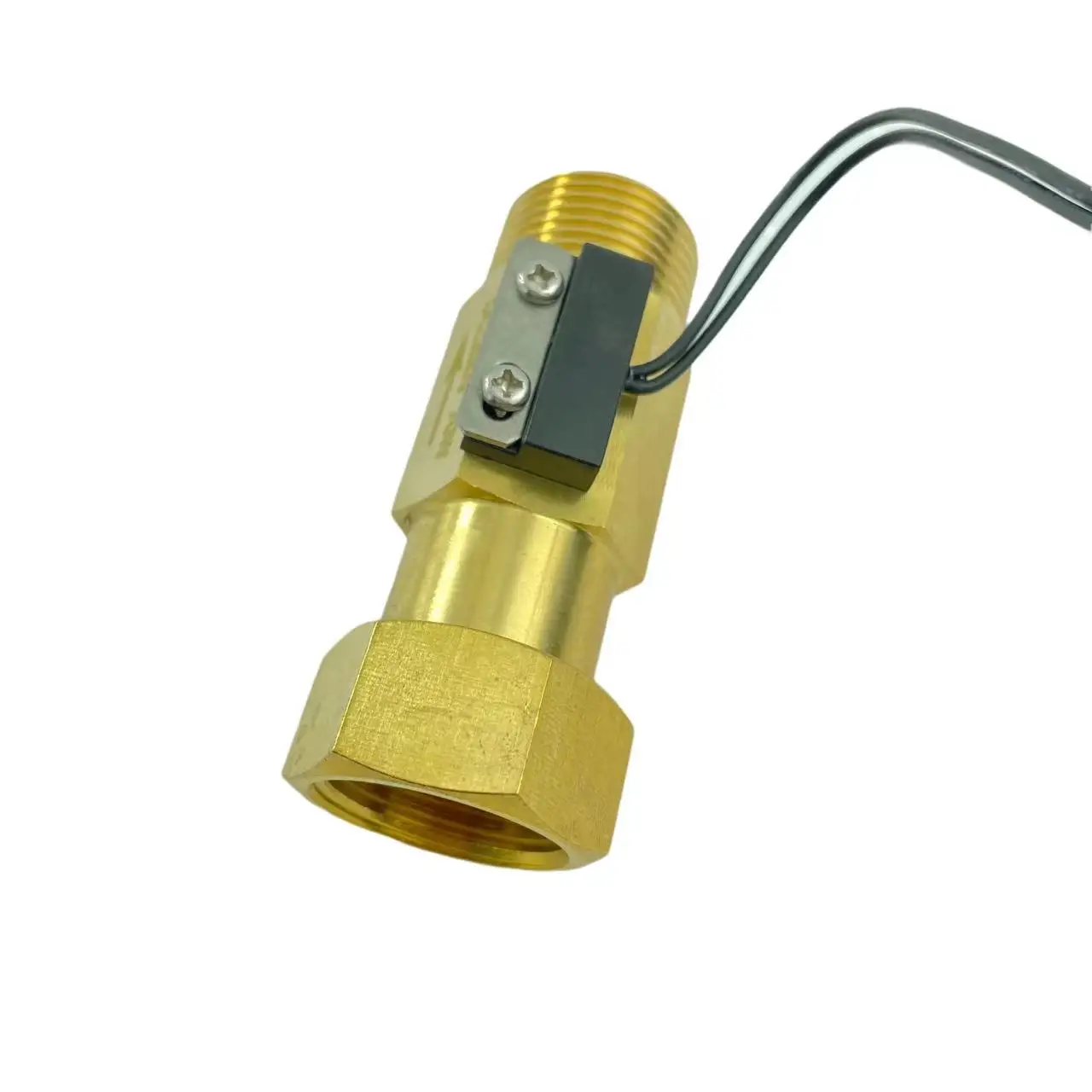 

USM-FS43TC Flow Sensor Switch Reed Switch Brass Magnetic Sensor Switch 2.5-26L/min 24V DC 70W 2 wire Saier Sensor iSentrol