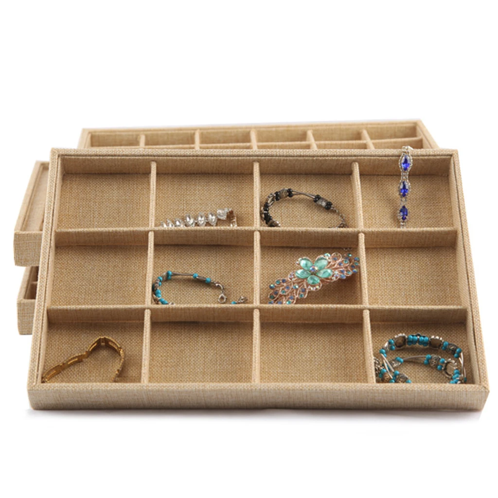 Jewelry Storage Tray Earring Holder for Drawers Necklace Pendant Organizer