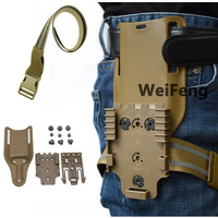 Tactical Drop Leg Band Strap Gun Holster Adapter for Glock 17 M9 P226 Quick Locking System Kit QLS 22 19 Pistol Belt Platform