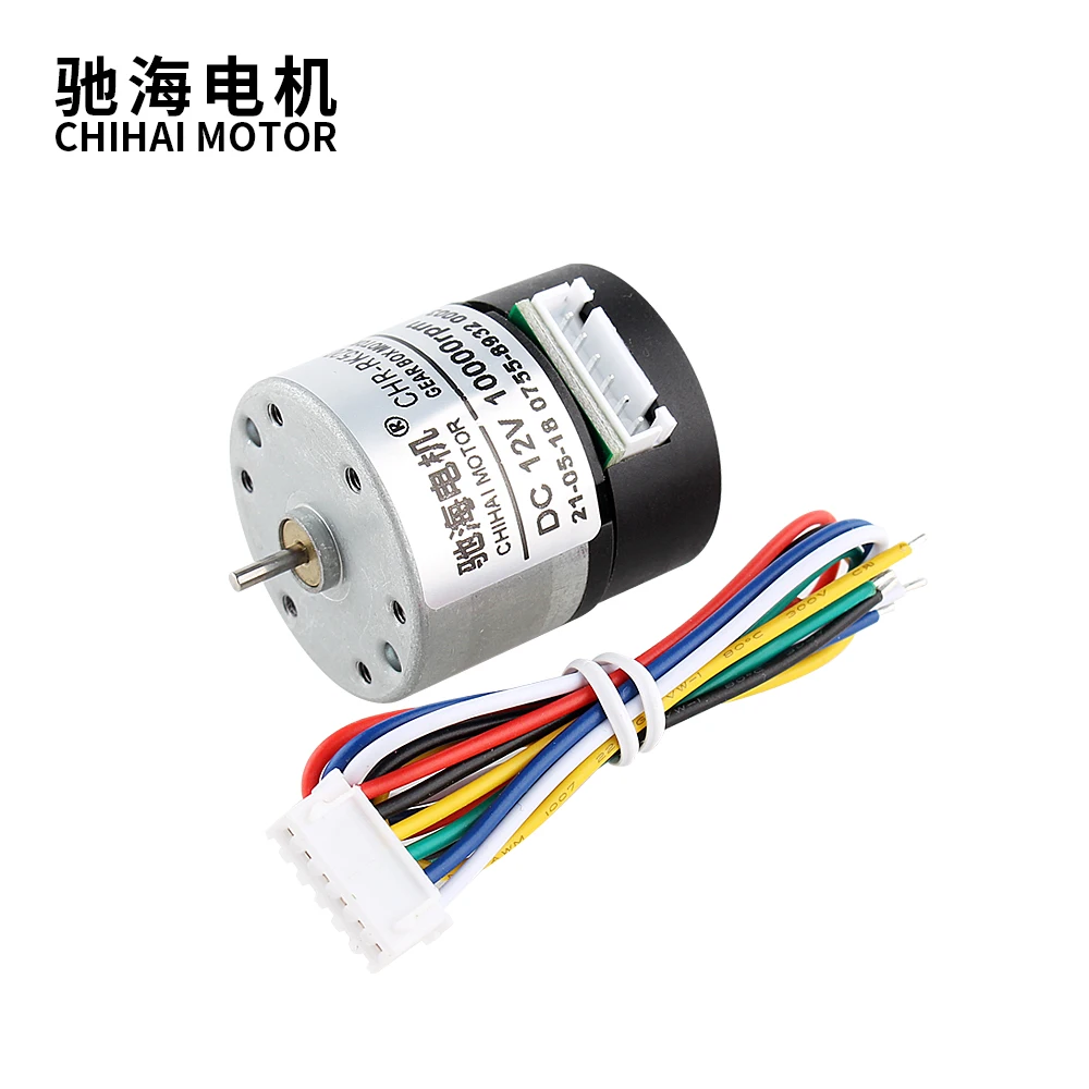 Chihai Motor CHR-RK520ABHL DC12V 6V 11PPR/13PPR High Speed Carbon Brush High Precision DC Coding Motor