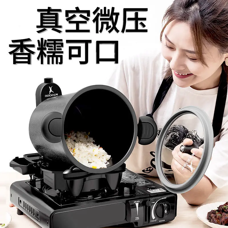 Automatic electric cooking machine robot household kitchen Multifunction cooking Stir fry pan No oily smoke it Can outdoor use