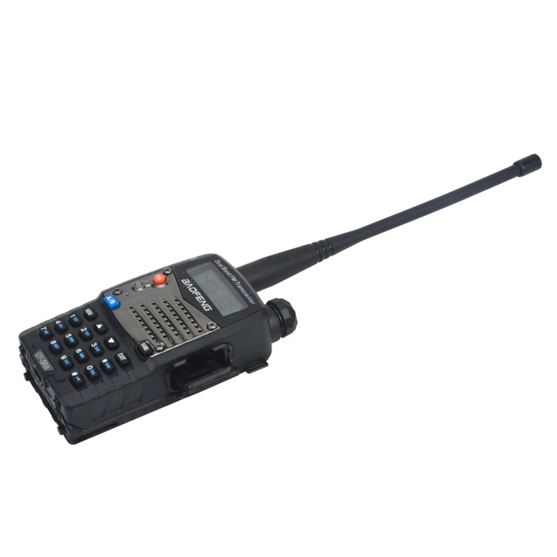 Baofeng-walkie taklie UV-5RA, radio bidireccional FM portátil con auricular, VHF/UHF de doble banda, 128 canales