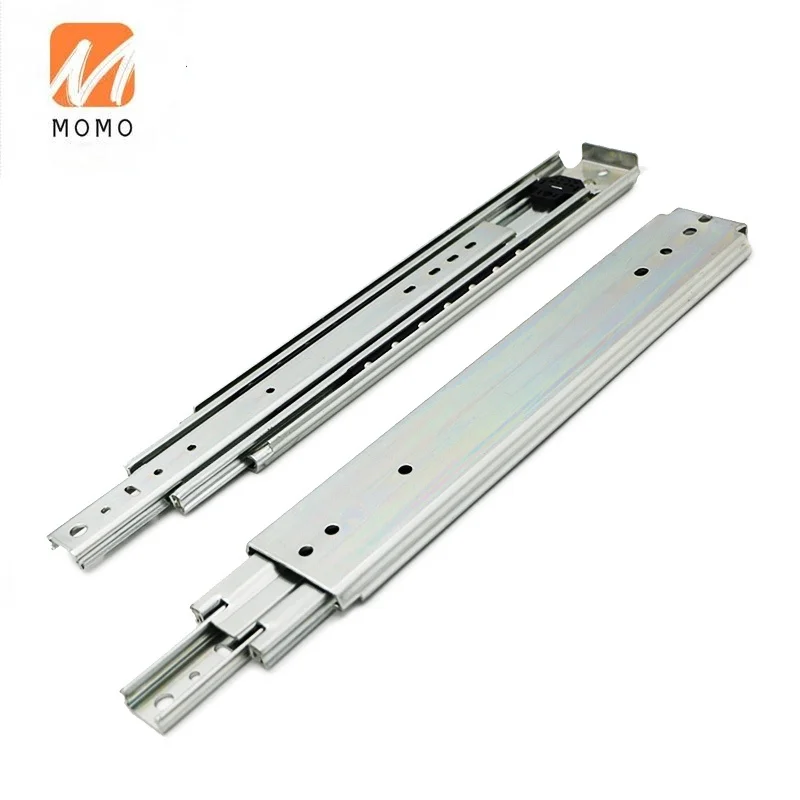 76mm Heavy Duty Ball Bearing Industrial Kitchen Furniture Truck Beds Drawer Slides Mechanism Telescopic Rails