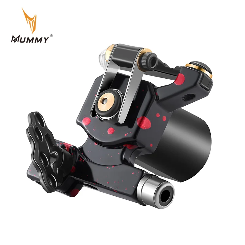 Mummy Rotary Tattoo Machine High Speed Motor Engine Tattoo Gun RCA Connector Aluminium Alloy Frame Material