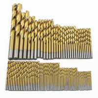 99Pcs Titanium Coated Drill Bits HSS High Speed Steel Drill Bits Set Tool High Quality Power Tools 1/1.5/2/2.5/3mm  tool parts