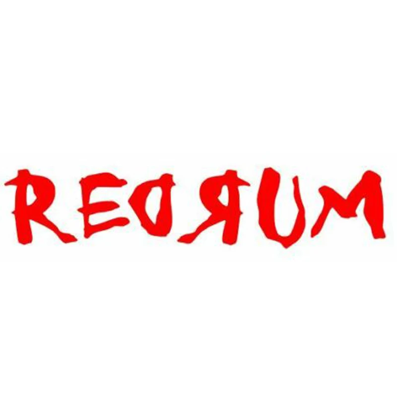 REDRUM VINYL DECAL STICKER CAR TRUCK WINDOW  LAPTOP FUNNY STICKER CHOOSE COLOR