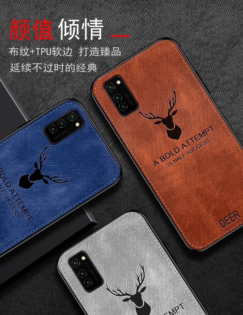 For Samsung Galaxy Note 20 Ultra Case Soft Silicone+Hard fabric Deer Slim Protective Back Cover Case for samsung galaxy note 20