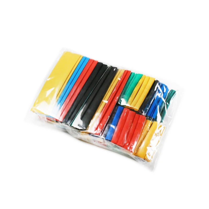 328PCS/LOTE Heat Shrink Tube Kit Shrinking Assorted Polyolefin Insulation Sleeving Heat Shrink Tubing Wire Cable 8 Sizes 2:1