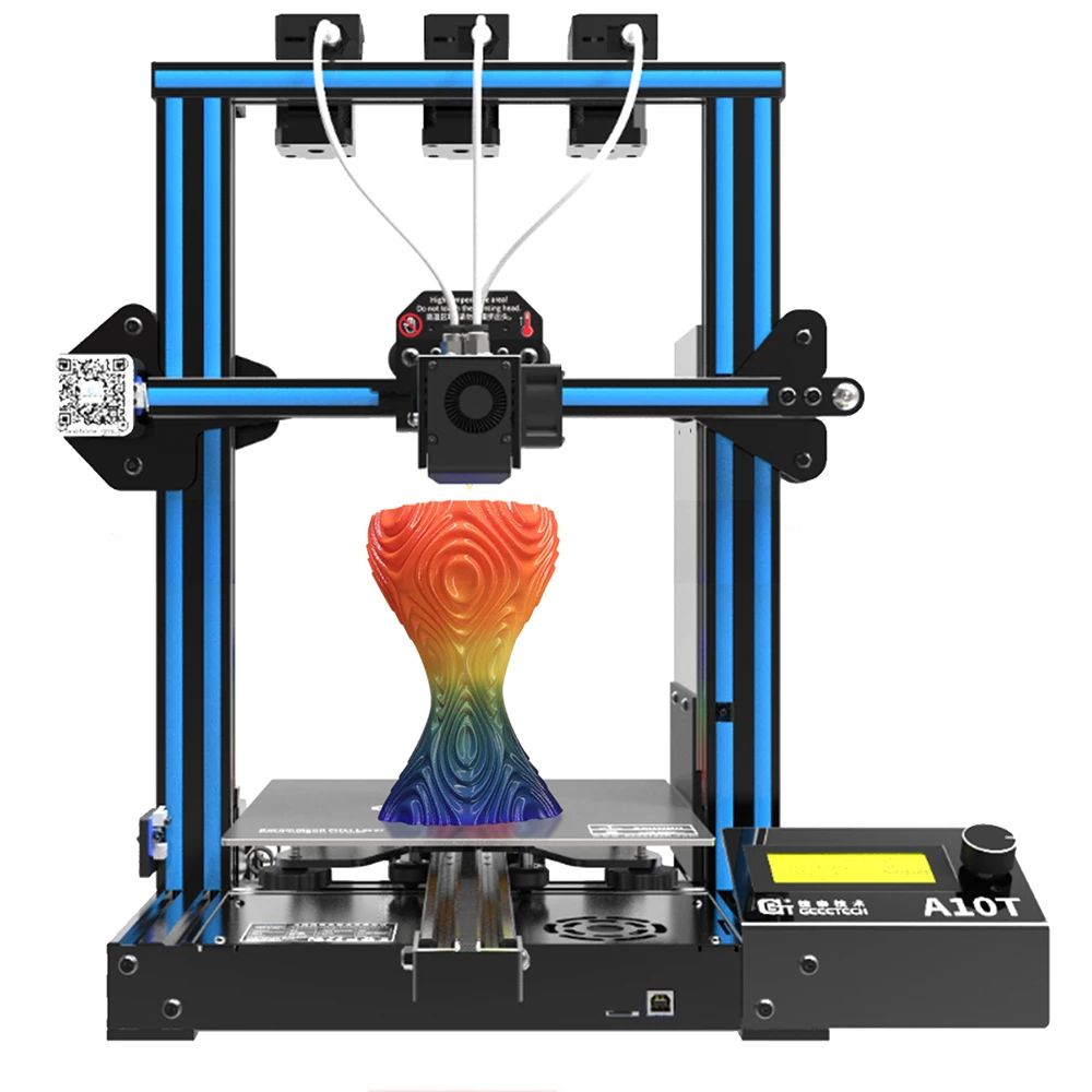 Imagem -04 - Impressora com Tela Sensível ao Toque A10m A10t em Saída em Saída Impressão Mix-color Silenciosa Alta Precisão Fdm Geeetech3d