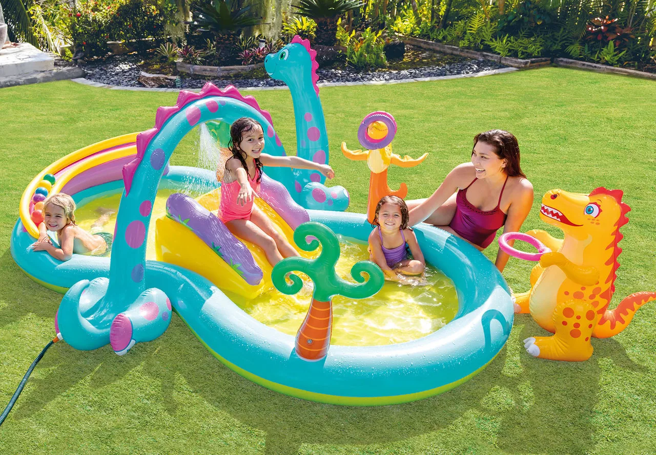 

Thickened Dinosaur Beach Pools Summer Outdoor Inflatable Castle Toys Inflatable Ocean Ball Pool Paddling Pool Kids Swimming Pool