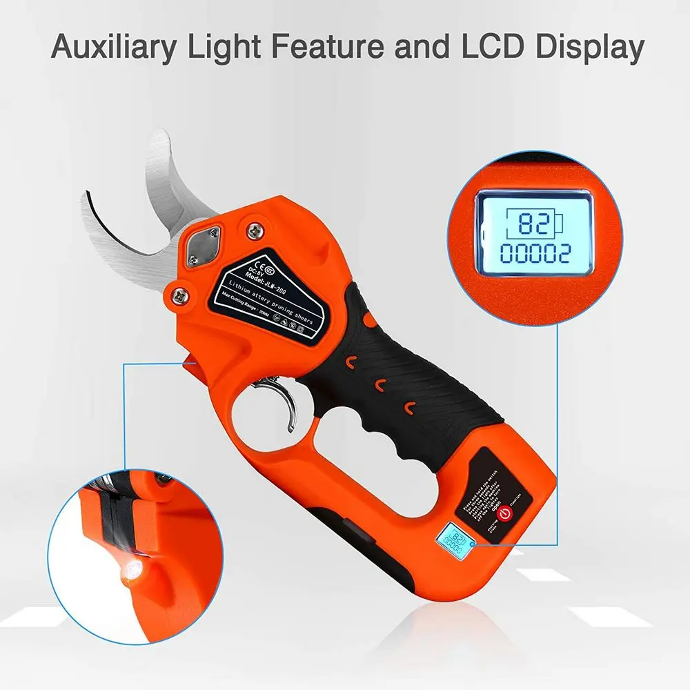 Imagem -03 - sem Fio Elétrico Pruner 8v 150w Pruner Shears 2ah Bateria de Lítio Árvore Elétrica Poda Tool Kit Profissional