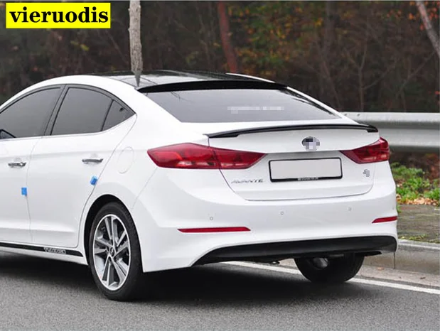 For Hyundai Elantra Spoiler 2016 2017 Car Tail Wing Decoration High Quality ABS Plastic Unpainted Primer Rear Trunk Spoiler